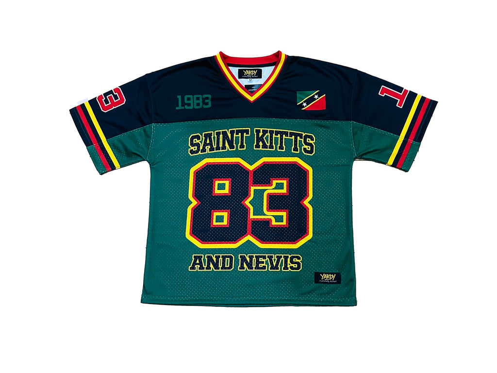 St KITTS AND NEVIS 🇰🇳 1983' MESH JERSEY