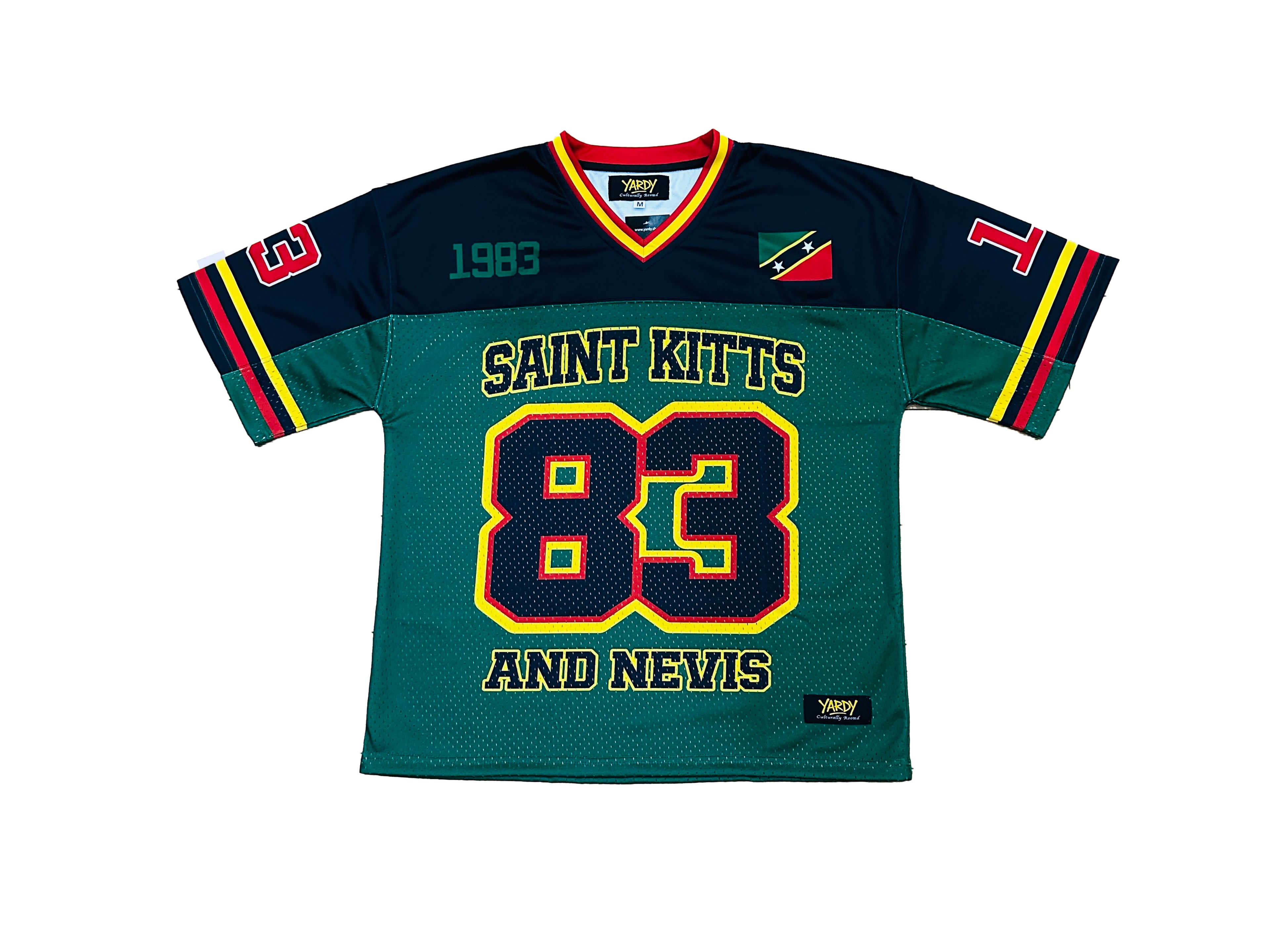 St KITTS AND NEVIS 🇰🇳 1983' MESH JERSEY